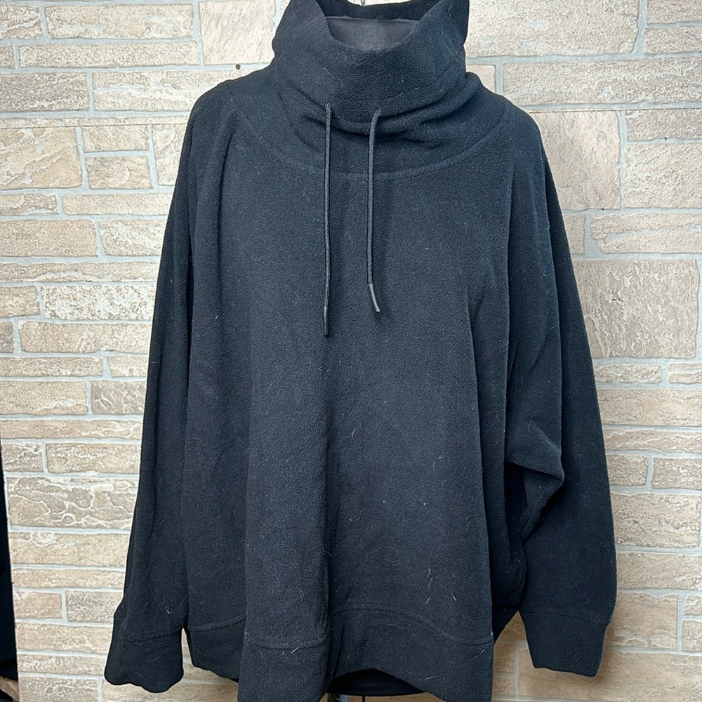Old Navy Black Fleece Turtleneck Sweater Size 4X